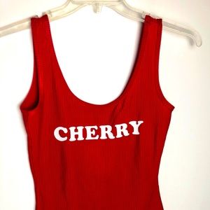 ***Cherry Red Bodysuit***